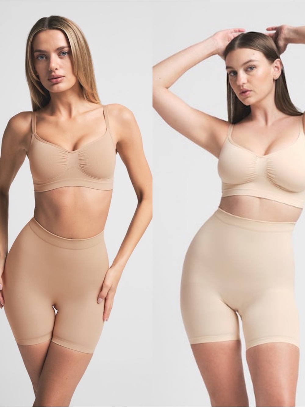 SKIMS | Seamless Sculpt Bralette Set of 2 Sand & Clay L/XL